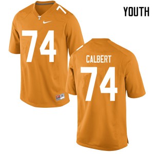 Youth #74 K'Rojhn Calbert Tennessee Volunteers Limited Football Orange Jersey 314816-456
