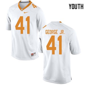 Youth #41 Kenneth George Jr. Tennessee Volunteers Limited Football White Jersey 140425-965