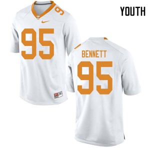 Youth #95 Kivon Bennett Tennessee Volunteers Limited Football White Jersey 918082-431