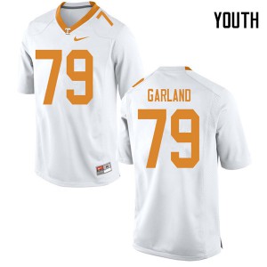 Youth #79 Kurott Garland Tennessee Volunteers Limited Football White Jersey 709734-368