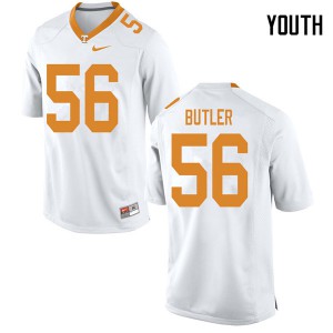 Youth #56 Matthew Butler Tennessee Volunteers Limited Football White Jersey 454185-319