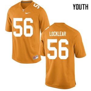 Youth #56 Riley Locklear Tennessee Volunteers Limited Football Orange Jersey 141731-427
