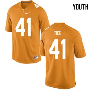 Youth #41 Ryan Tice Tennessee Volunteers Limited Football Orange Jersey 916906-314
