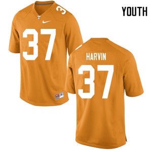 Youth #37 Sam Harvin Tennessee Volunteers Limited Football Orange Jersey 153617-238