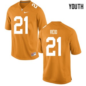 Youth #21 Shanon Reid Tennessee Volunteers Limited Football Orange Jersey 329758-368