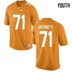 Youth #71 Tanner Antonutti Tennessee Volunteers Limited Football Orange Jersey 669005-585