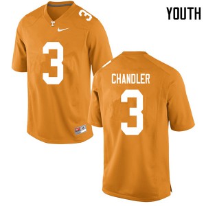 Youth #3 Ty Chandler Tennessee Volunteers Limited Football Orange Jersey 853181-484