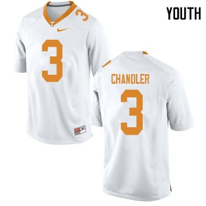 Youth #3 Ty Chandler Tennessee Volunteers Limited Football White Jersey 691345-485