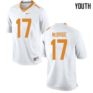 Youth #17 Will McBride Tennessee Volunteers Limited Football White Jersey 785693-226