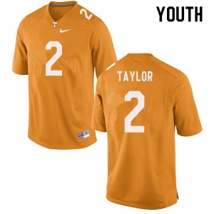 Youth #2 Alontae Taylor Tennessee Volunteers Limited Football Orange Jersey 873886-665