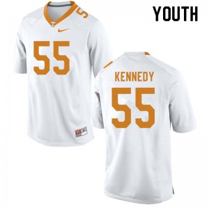 Youth #55 Brandon Kennedy Tennessee Volunteers Limited Football White Jersey 913269-906