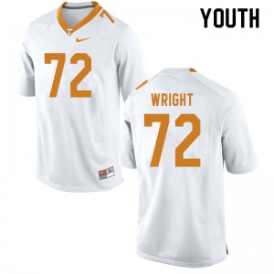 Youth #72 Darnell Wright Tennessee Volunteers Limited Football White Jersey 664186-901