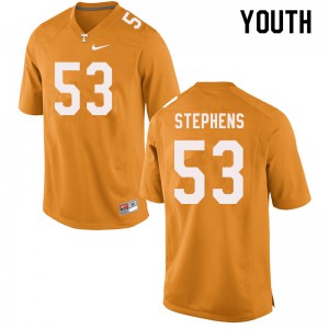 Youth #53 Dawson Stephens Tennessee Volunteers Limited Football Orange Jersey 767850-482