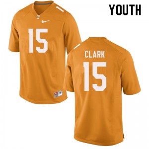 Youth #15 Hudson Clark Tennessee Volunteers Limited Football Orange Jersey 124523-183