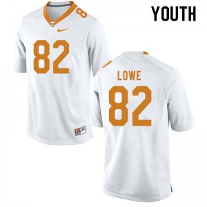 Youth #82 Jackson Lowe Tennessee Volunteers Limited Football White Jersey 912689-751