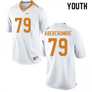 Youth #79 Jarious Abercrombie Tennessee Volunteers Limited Football White Jersey 652220-870