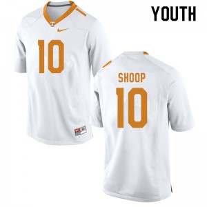 Youth #10 Jay Shoop Tennessee Volunteers Limited Football White Jersey 406484-605