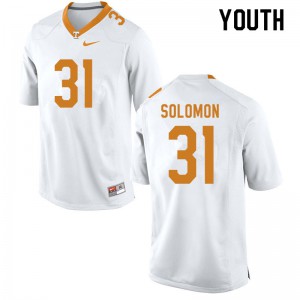 Youth #31 Kenney Solomon Tennessee Volunteers Limited Football White Jersey 397282-251