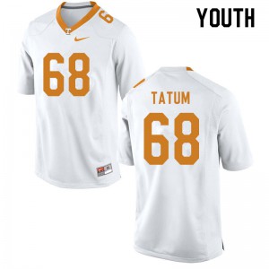 Youth #68 Marcus Tatum Tennessee Volunteers Limited Football White Jersey 332589-251