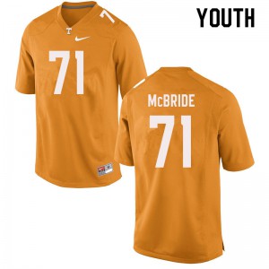 Youth #71 Melvin McBride Tennessee Volunteers Limited Football Orange Jersey 885242-155