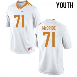 Youth #71 Melvin McBride Tennessee Volunteers Limited Football White Jersey 702738-593