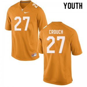 Youth #27 Quavaris Crouch Tennessee Volunteers Limited Football Orange Jersey 604047-761