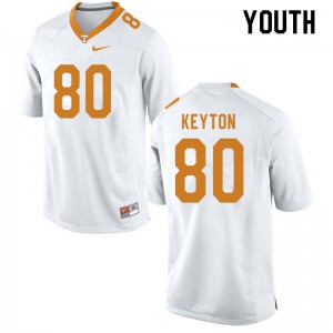 Youth #80 Ramel Keyton Tennessee Volunteers Limited Football White Jersey 877126-818