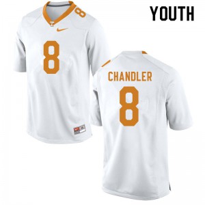 Youth #8 Ty Chandler Tennessee Volunteers Limited Football White Jersey 364542-731