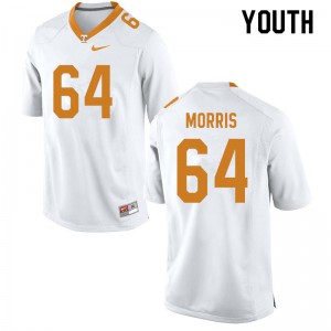 Youth #64 Wanya Morris Tennessee Volunteers Limited Football White Jersey 389773-497