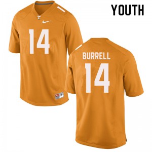 Youth #14 Warren Burrell Tennessee Volunteers Limited Football Orange Jersey 274243-565