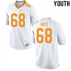 Youth #68 Cade Mays Tennessee Volunteers Limited Football White Jersey 862511-280