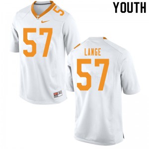 Youth #57 David Lange Tennessee Volunteers Limited Football White Jersey 707450-995