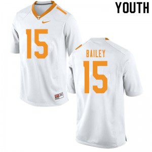 Youth #15 Harrison Bailey Tennessee Volunteers Limited Football White Jersey 152398-760