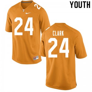 Youth #24 Hudson Clark Tennessee Volunteers Limited Football Orange Jersey 382898-248