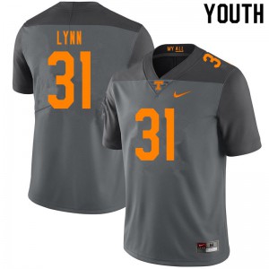 Youth #31 Luke Lynn Tennessee Volunteers Limited Football Gray Jersey 549828-864