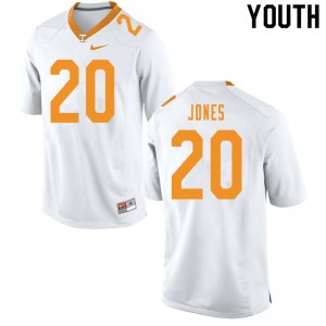 Youth #20 Miles Jones Tennessee Volunteers Limited Football White Jersey 168790-667