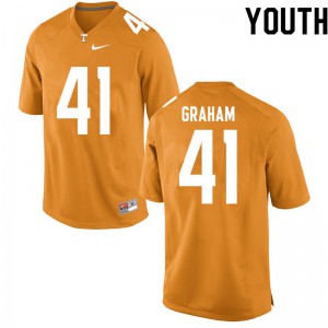 Youth #41 Brett Graham Tennessee Volunteers Limited Football Orange Jersey 176049-120
