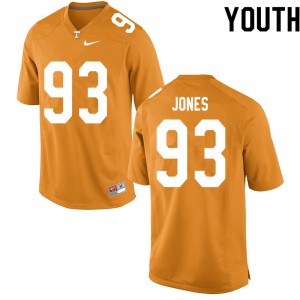 Youth #93 Devon Jones Tennessee Volunteers Limited Football Orange Jersey 711013-584