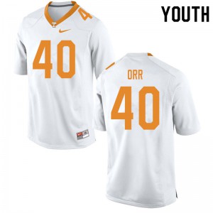 Youth #40 Fred Orr Tennessee Volunteers Limited Football White Jersey 482050-146