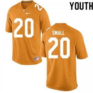 Youth #20 Jabari Small Tennessee Volunteers Limited Football Orange Jersey 998834-750