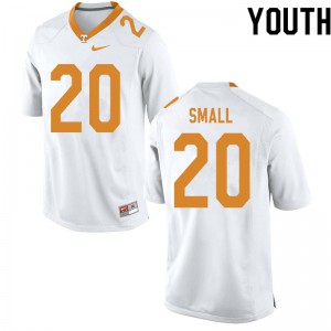 Youth #20 Jabari Small Tennessee Volunteers Limited Football White Jersey 631799-374
