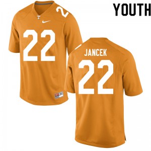 Youth #22 Jack Jancek Tennessee Volunteers Limited Football Orange Jersey 650395-338