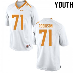 Youth #71 James Robinson Tennessee Volunteers Limited Football White Jersey 741889-327