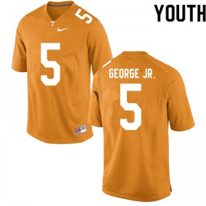 Youth #5 Kenneth George Jr. Tennessee Volunteers Limited Football Orange Jersey 454846-145