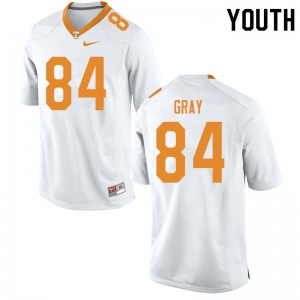 Youth #84 Maleik Gray Tennessee Volunteers Limited Football White Jersey 631788-769