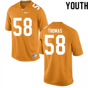 Youth #58 Omari Thomas Tennessee Volunteers Limited Football Orange Jersey 802942-130
