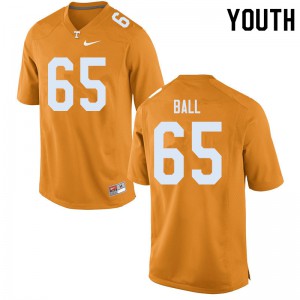 Youth #65 Parker Ball Tennessee Volunteers Limited Football Orange Jersey 771037-866