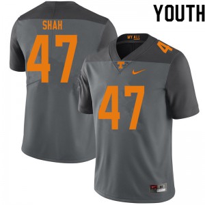 Youth #47 Sayeed Shah Tennessee Volunteers Limited Football Gray Jersey 935157-244