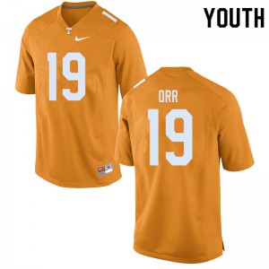 Youth #19 Steven Orr Tennessee Volunteers Limited Football Orange Jersey 910308-625