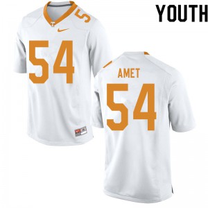 Youth #54 Tim Amet Tennessee Volunteers Limited Football White Jersey 803998-325